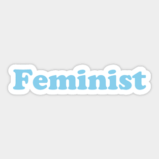 Feminist, blue Sticker